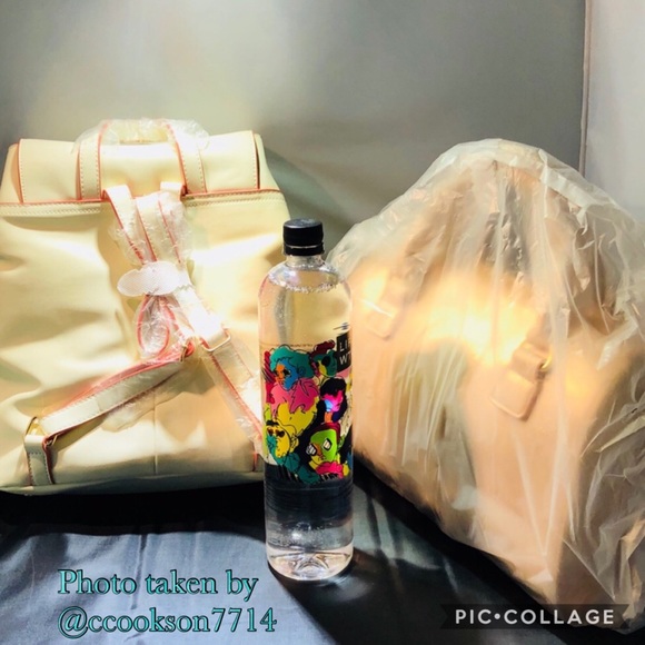 Boutique-Tracy Negoshian Tracy cream midi backpack - Picture 8 of 8